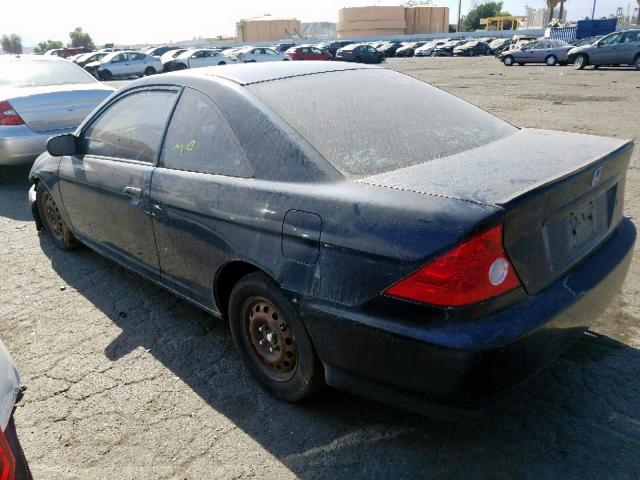 1HGEM21195L045961 - 2005 HONDA CIVIC DX V BLACK photo 3