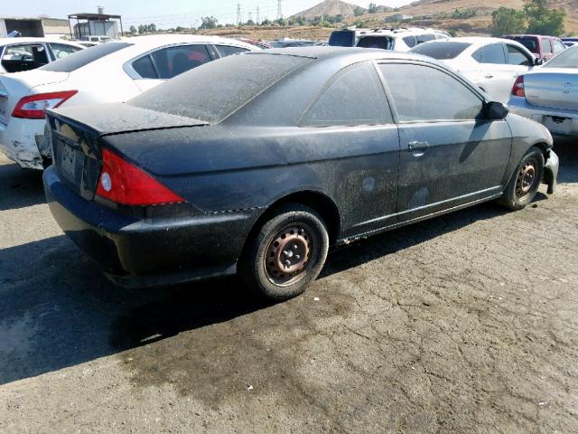 1HGEM21195L045961 - 2005 HONDA CIVIC DX V BLACK photo 4