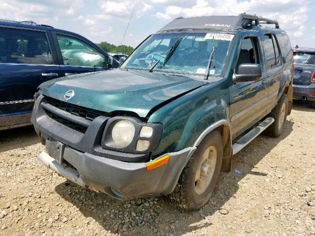 5N1ED28YX2C526889 - 2002 NISSAN XTERRA XE GREEN photo 2