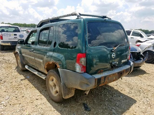 5N1ED28YX2C526889 - 2002 NISSAN XTERRA XE GREEN photo 3