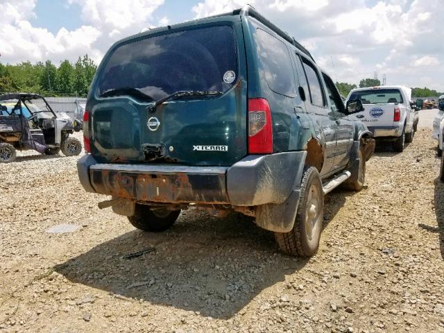 5N1ED28YX2C526889 - 2002 NISSAN XTERRA XE GREEN photo 4