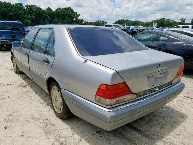 WDBGA43E1TA318782 - 1996 MERCEDES-BENZ S 420 SILVER photo 3