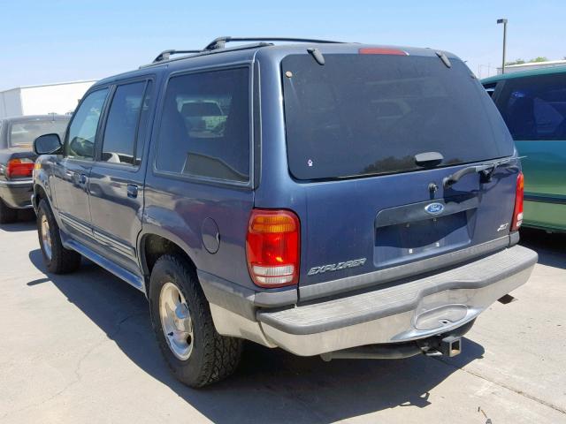 1FMDU34E5XZB36672 - 1999 FORD EXPLORER BLUE photo 3