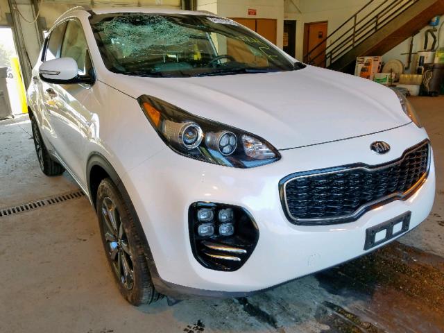 KNDPNCAC5J7478336 - 2018 KIA SPORTAGE E WHITE photo 1