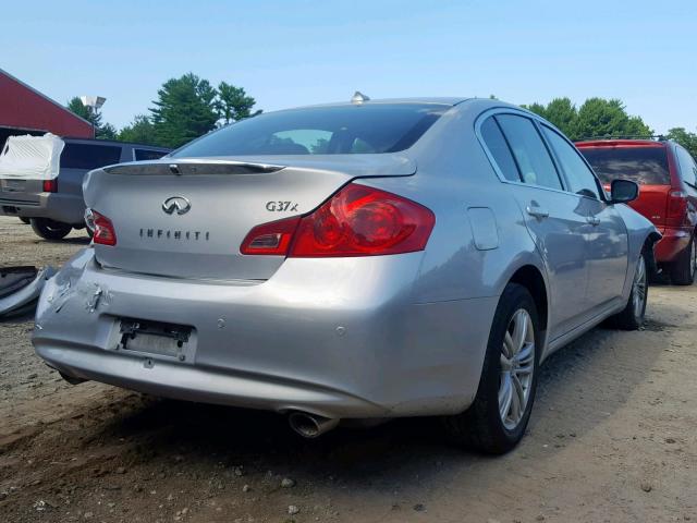 JN1CV6AR9AM253409 - 2010 INFINITI G37 GRAY photo 4