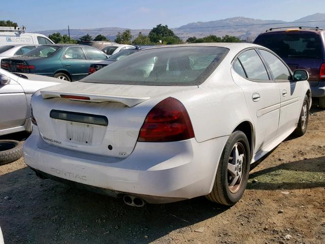 2G2WP522841138644 - 2004 PONTIAC GRAND PRIX WHITE photo 4