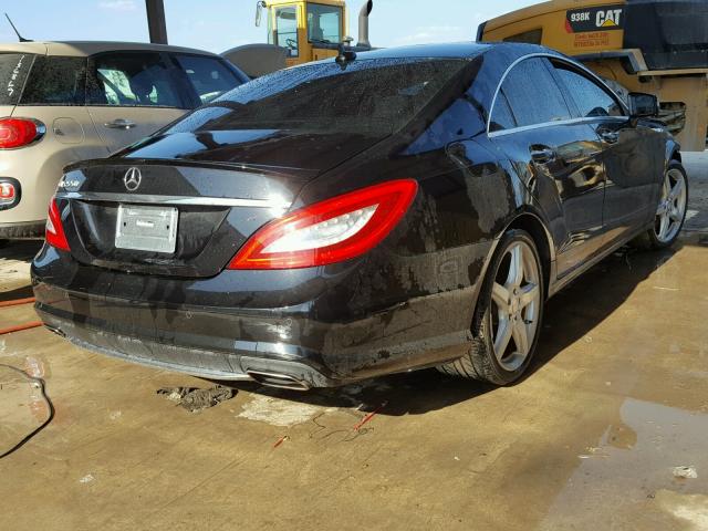 WDDLJ7DB0EA121343 - 2014 MERCEDES-BENZ CLS 550 BLACK photo 4