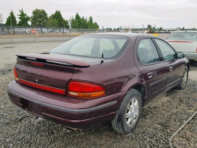 1B3EJ56H7TN118701 - 1996 DODGE STRATUS ES BURGUNDY photo 4