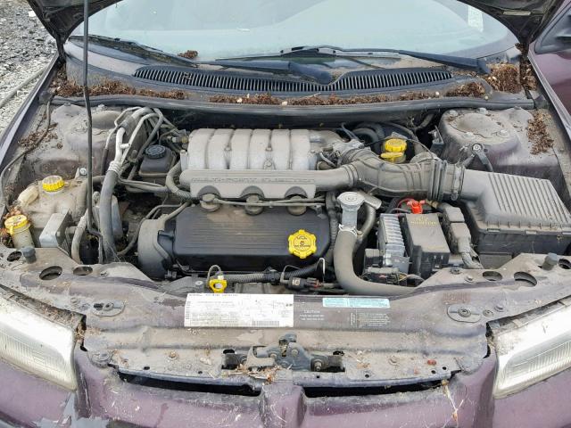 1B3EJ56H7TN118701 - 1996 DODGE STRATUS ES BURGUNDY photo 7