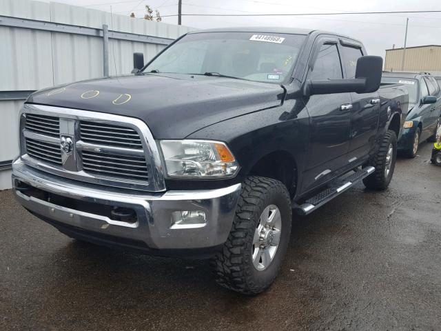 3D7UT2CL5AG116825 - 2010 DODGE RAM 2500 BLACK photo 2