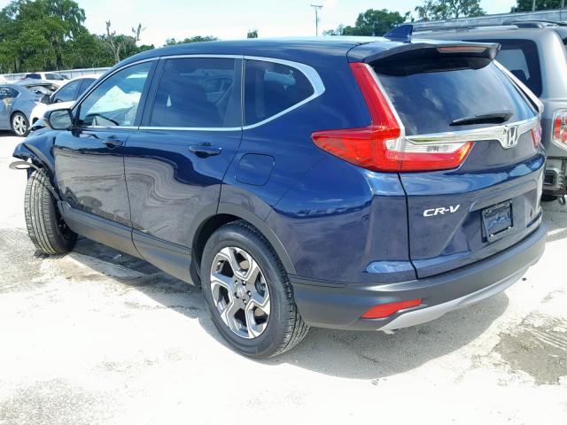 5J6RW1H87KA042095 - 2019 HONDA CR-V EXL BLUE photo 3