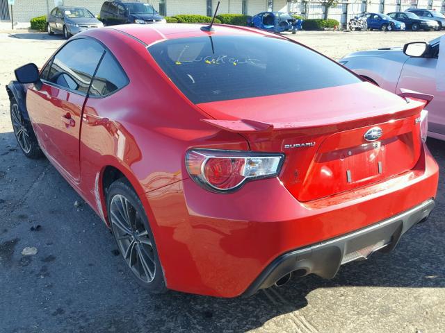 JF1ZCAC15D2613546 - 2013 SUBARU BRZ 2.0 LI RED photo 3