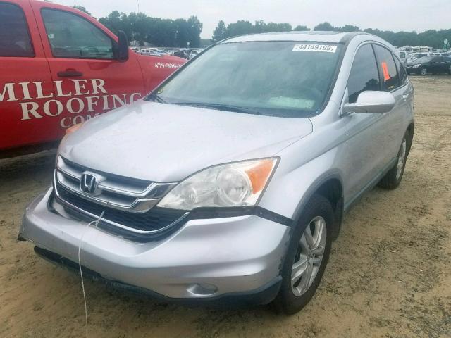 JHLRE3H71AC003648 - 2010 HONDA CR-V EXL SILVER photo 2