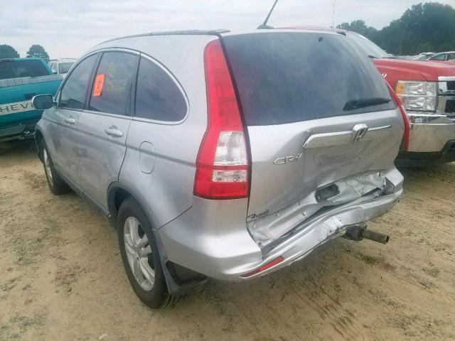 JHLRE3H71AC003648 - 2010 HONDA CR-V EXL SILVER photo 3