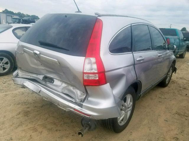 JHLRE3H71AC003648 - 2010 HONDA CR-V EXL SILVER photo 4