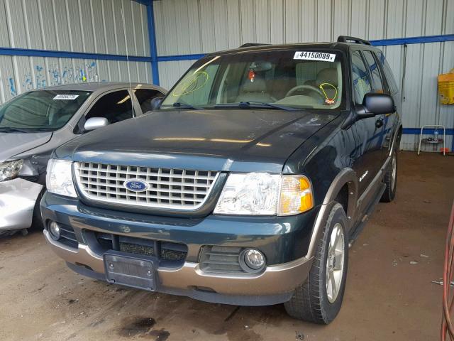 1FMZU74W14UA67980 - 2004 FORD EXPLORER E GREEN photo 2