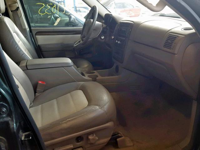 1FMZU74W14UA67980 - 2004 FORD EXPLORER E GREEN photo 5