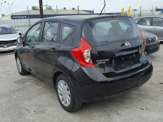 3N1CE2CPXEL428755 - 2014 NISSAN VERSA NOTE BLACK photo 3