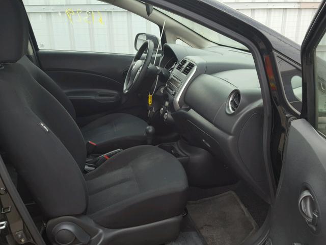 3N1CE2CPXEL428755 - 2014 NISSAN VERSA NOTE BLACK photo 5