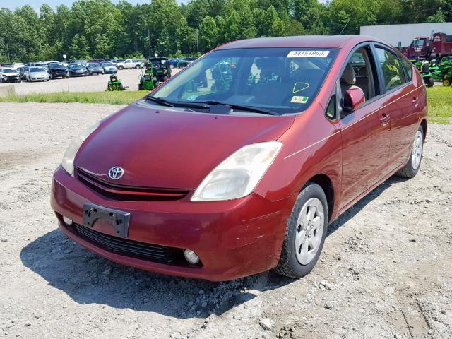 JTDKB20U653005775 - 2005 TOYOTA PRIUS BURGUNDY photo 2