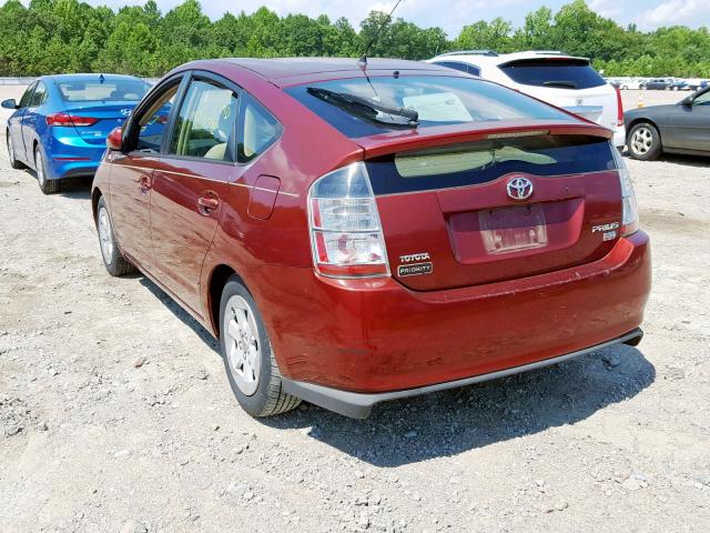 JTDKB20U653005775 - 2005 TOYOTA PRIUS BURGUNDY photo 3