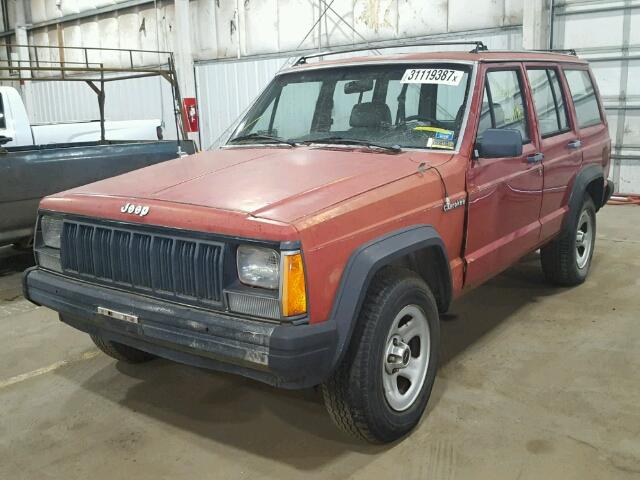 1J4FT28L8LL287855 - 1990 JEEP CHEROKEE RED photo 2