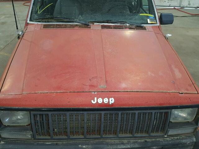 1J4FT28L8LL287855 - 1990 JEEP CHEROKEE RED photo 7