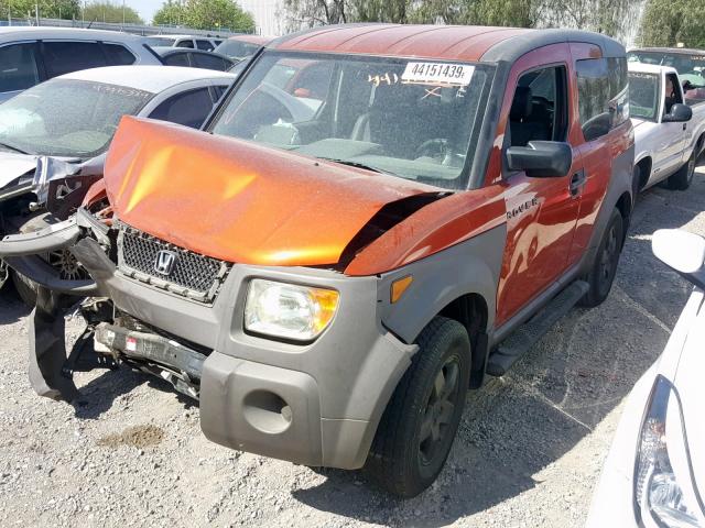 5J6YH28553L050669 - 2003 HONDA ELEMENT EX ORANGE photo 2