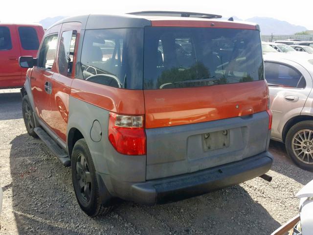 5J6YH28553L050669 - 2003 HONDA ELEMENT EX ORANGE photo 3