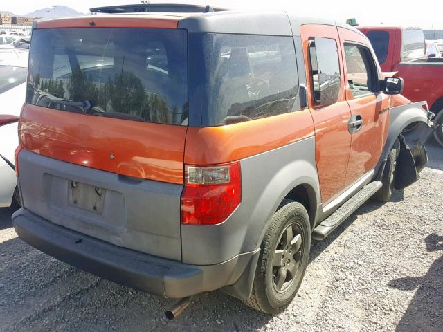 5J6YH28553L050669 - 2003 HONDA ELEMENT EX ORANGE photo 4