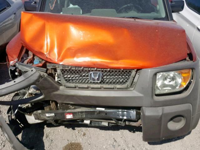 5J6YH28553L050669 - 2003 HONDA ELEMENT EX ORANGE photo 7