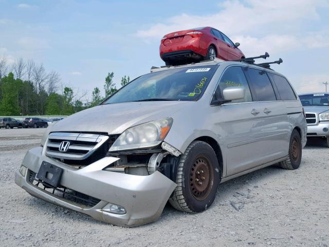 5FNRL38826B028693 - 2006 HONDA ODYSSEY TO GRAY photo 2