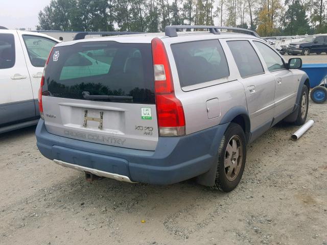 YV1SZ59H831110808 - 2003 VOLVO XC70 SILVER photo 4