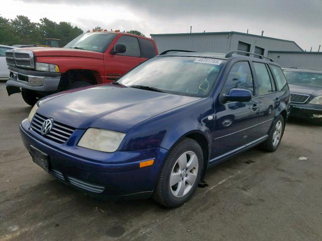 WVWSL61J34W173525 - 2004 VOLKSWAGEN JETTA GLS BLUE photo 2