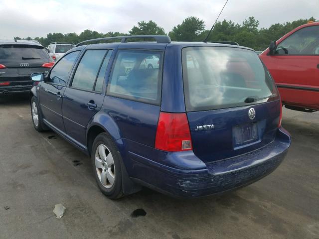 WVWSL61J34W173525 - 2004 VOLKSWAGEN JETTA GLS BLUE photo 3