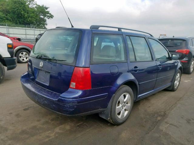 WVWSL61J34W173525 - 2004 VOLKSWAGEN JETTA GLS BLUE photo 4