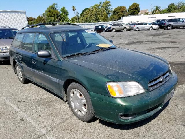 4S3BH6358Y6313625 - 2000 SUBARU LEGACY L GREEN photo 1