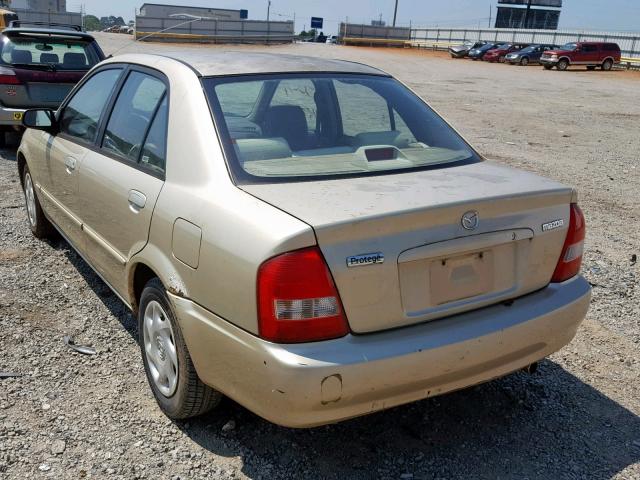 JM1BJ222410460098 - 2001 MAZDA PROTEGE DX TAN photo 3