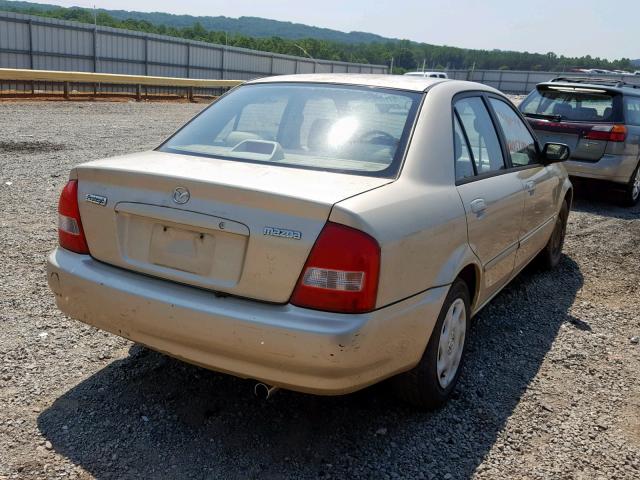 JM1BJ222410460098 - 2001 MAZDA PROTEGE DX TAN photo 4