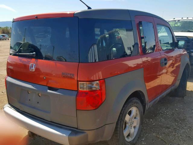 5J6YH28603L025834 - 2003 HONDA ELEMENT EX ORANGE photo 4