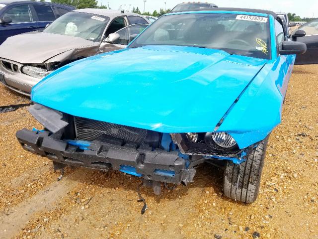 1ZVBP8EM5C5270635 - 2012 FORD MUSTANG BLUE photo 9