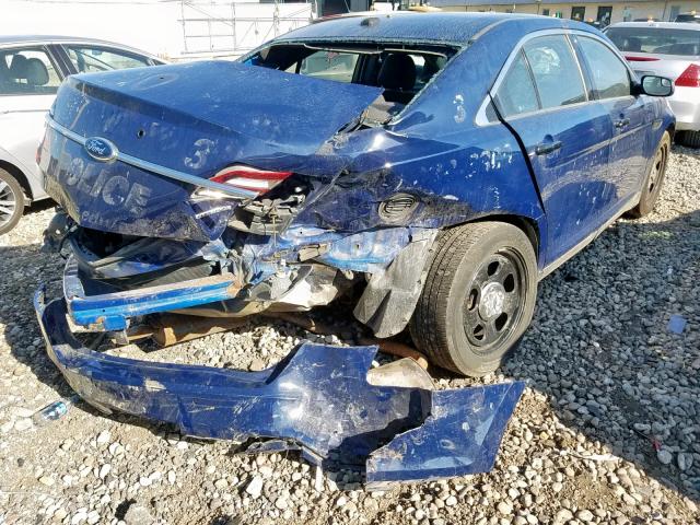 1FAHP2L80DG141147 - 2013 FORD TAURUS POL BLUE photo 4