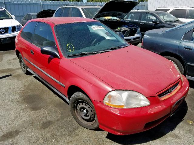 2HGEJ6428TH120373 - 1996 HONDA CIVIC CX RED photo 1