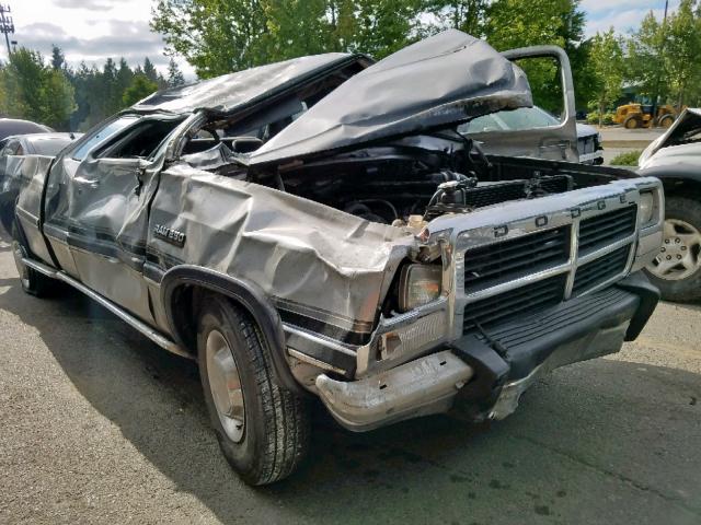 3B7KE23C8NM536842 - 1992 DODGE D-SERIES D GRAY photo 1