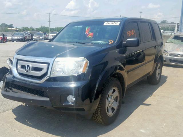 5FNYF4H23BB101648 - 2011 HONDA PILOT LX BLUE photo 2