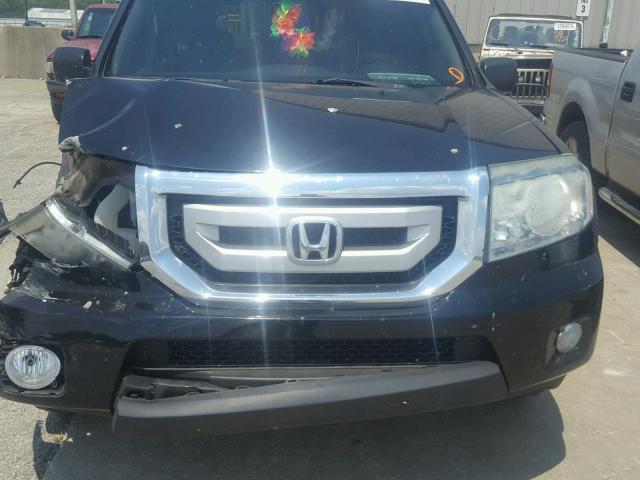 5FNYF4H23BB101648 - 2011 HONDA PILOT LX BLUE photo 7