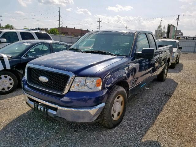 1FTVX12567NA32951 - 2007 FORD F150 BLUE photo 2