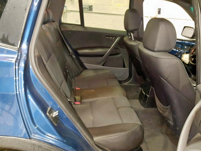 WBXPA93414WA65902 - 2004 BMW X3 3.0I BLUE photo 6