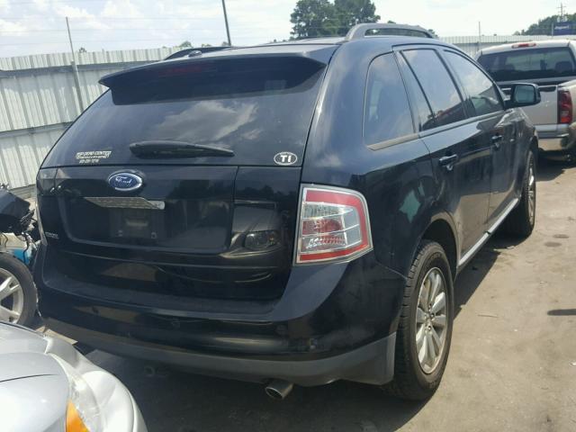 2FMDK38C37BA48446 - 2007 FORD EDGE SEL BLACK photo 4