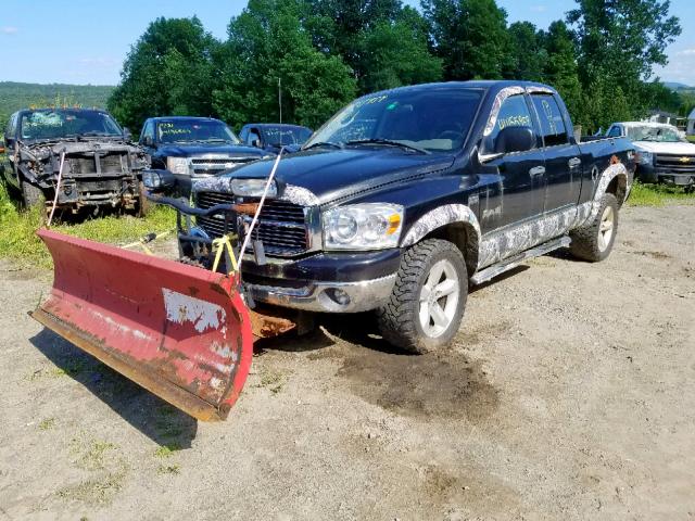 1D7HU18268S509101 - 2008 DODGE RAM 1500 S BLACK photo 2